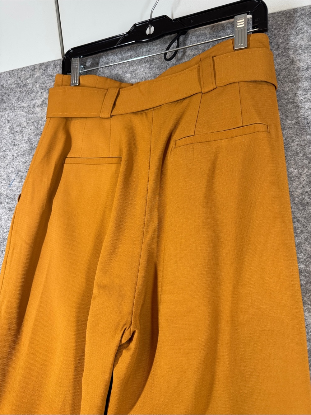 A.L.C. Foster Belted Flare Pants Mustard Size 10 Quiet Luxury Chic Office Career - Picture 10 of 14